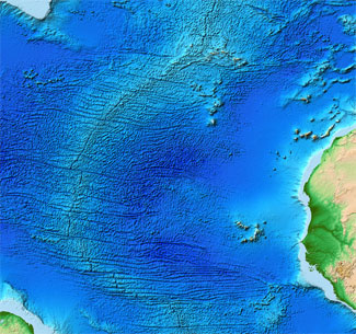 Map of the Mid-Atlantic Ridge