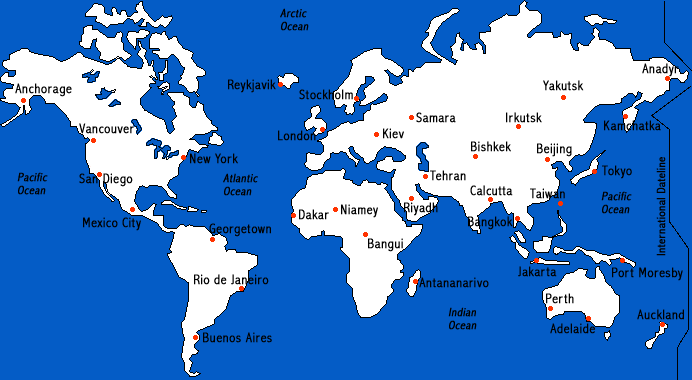 World Time Map