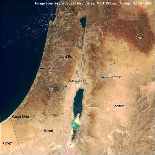 Map Dead Sea