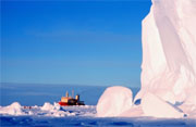 Ross ice shelf in Antarctica